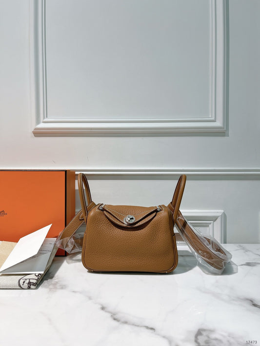HERMES MINI LINDY, Gold/Silver