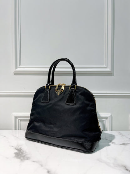 PRADA PROMENADE BAG, Black/Gold
