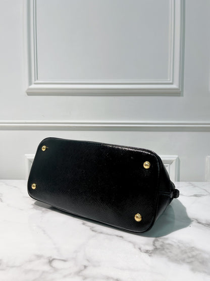 PRADA PROMENADE BAG, Black/Gold
