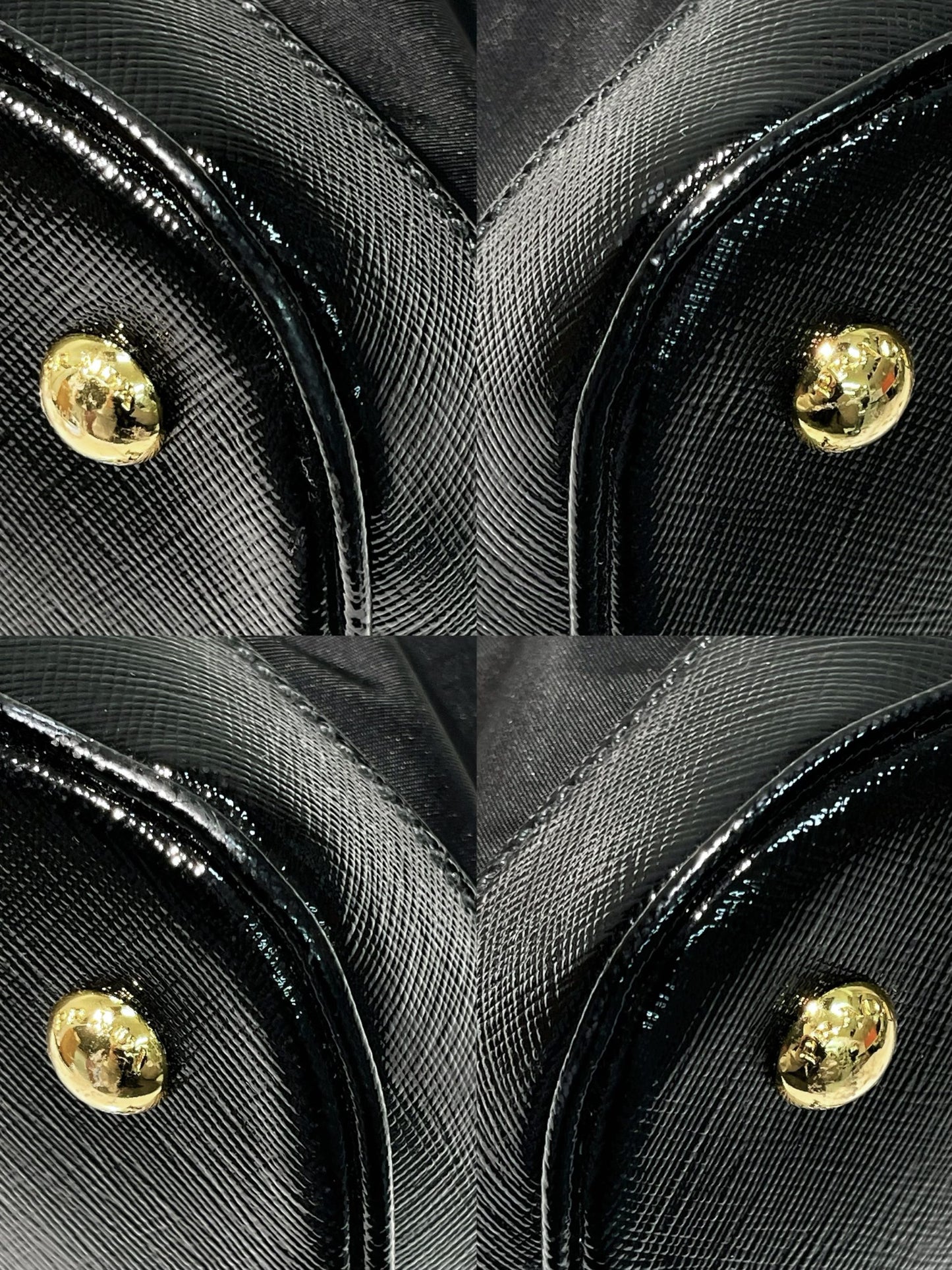 PRADA PROMENADE BAG, Black/Gold