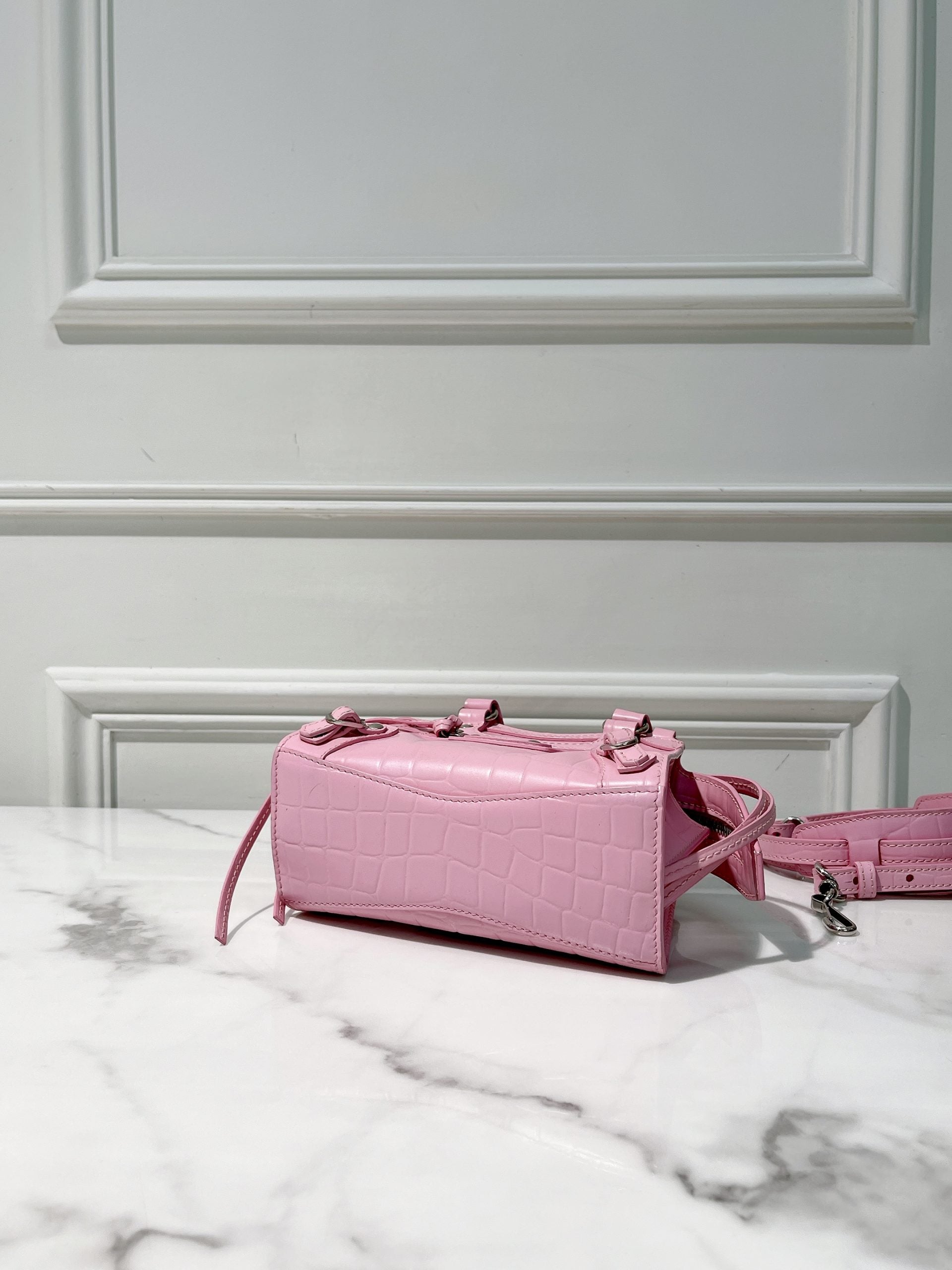 BALENCIAGA CLASSIC NEO NANO, Pink/Silver