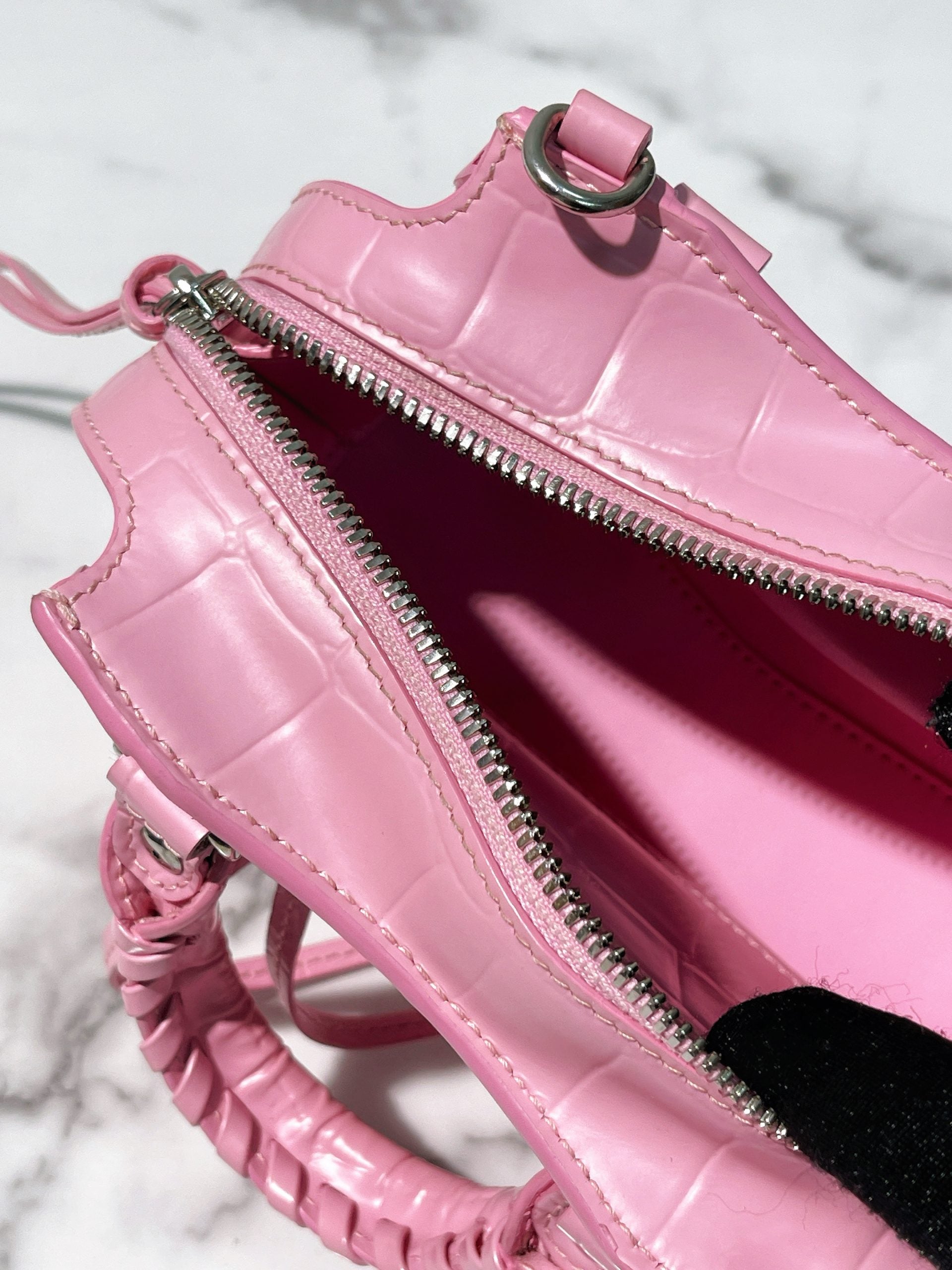 BALENCIAGA CLASSIC NEO NANO, Pink/Silver
