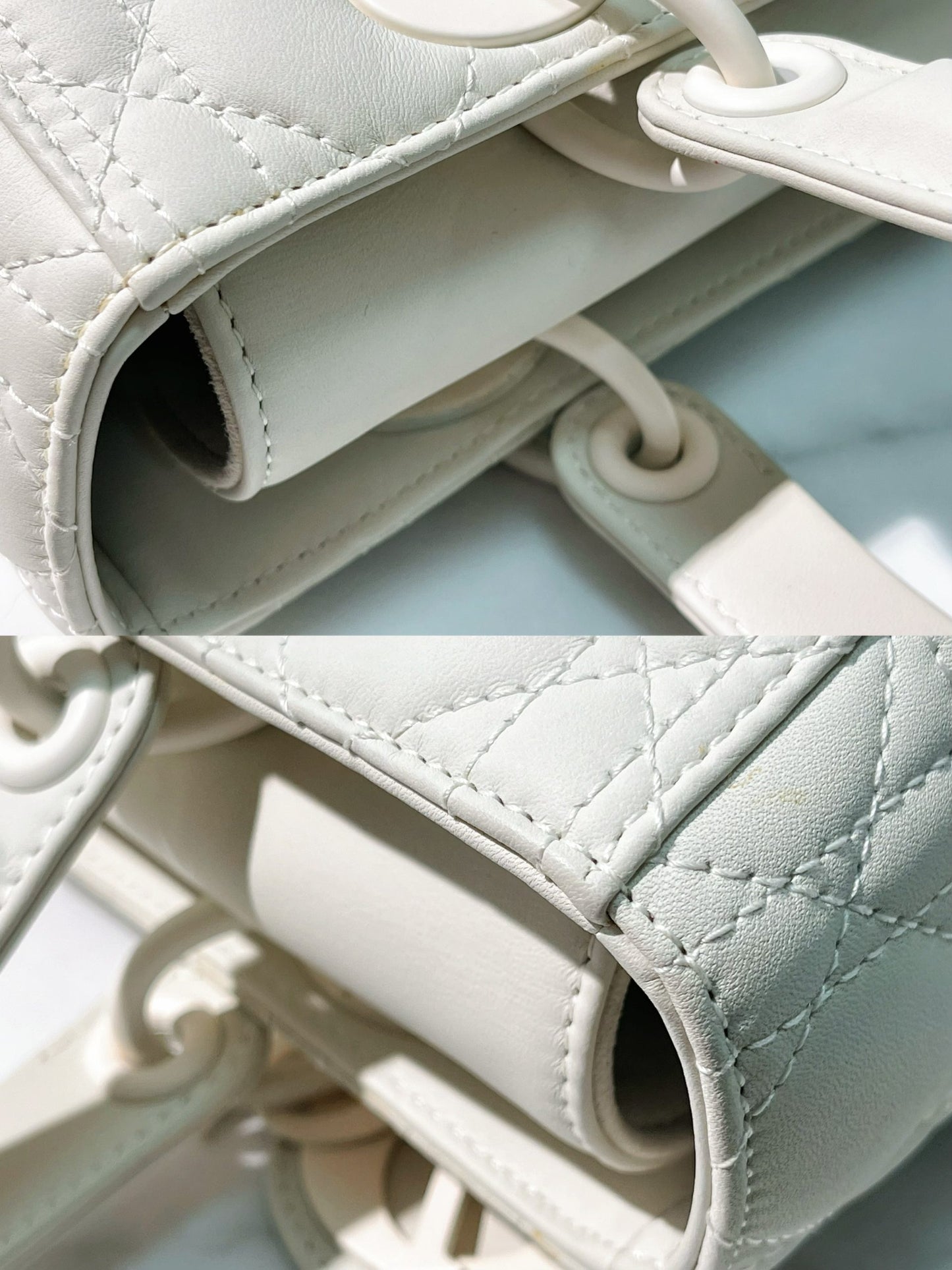 DIOR MEDIUM LADY DIOR BAG, So White