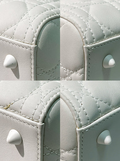 DIOR MEDIUM LADY DIOR BAG, So White