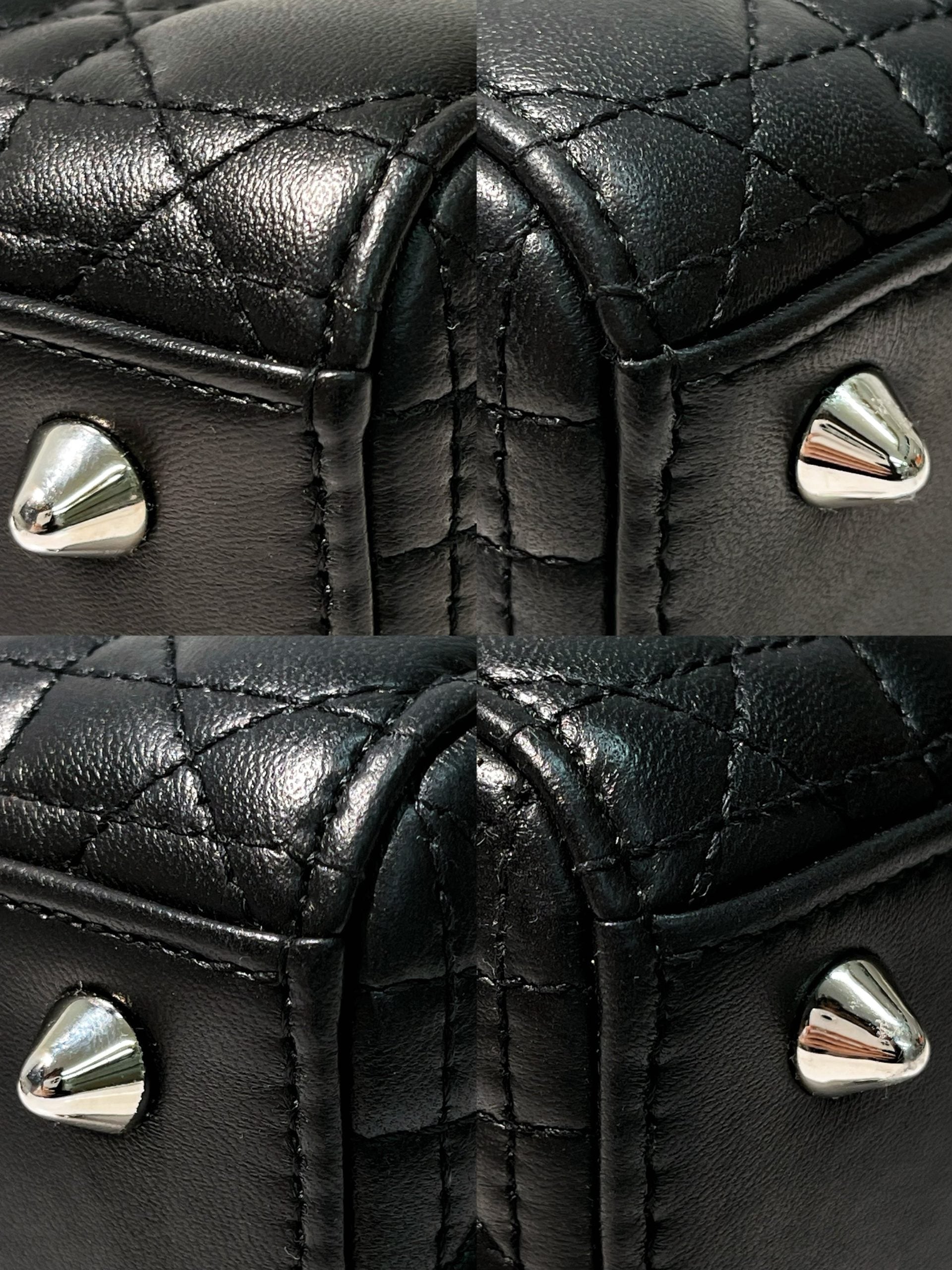 DIOR SMALL LADY DIOR BAG, Black/Silver