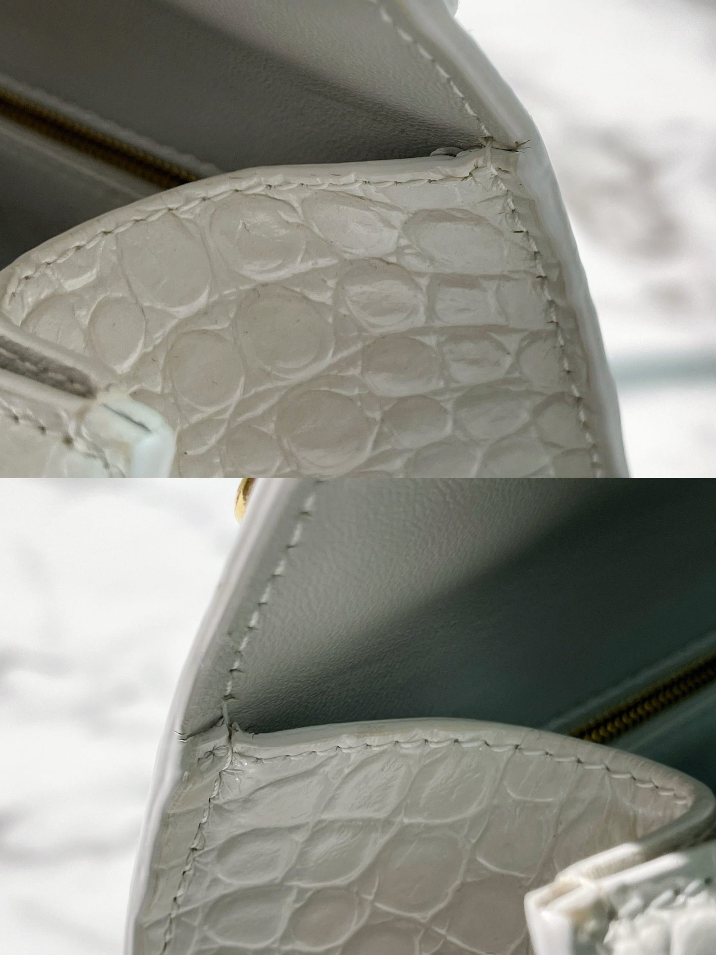 BALENCIAGA HOURGLASS SMALL, White/Gold