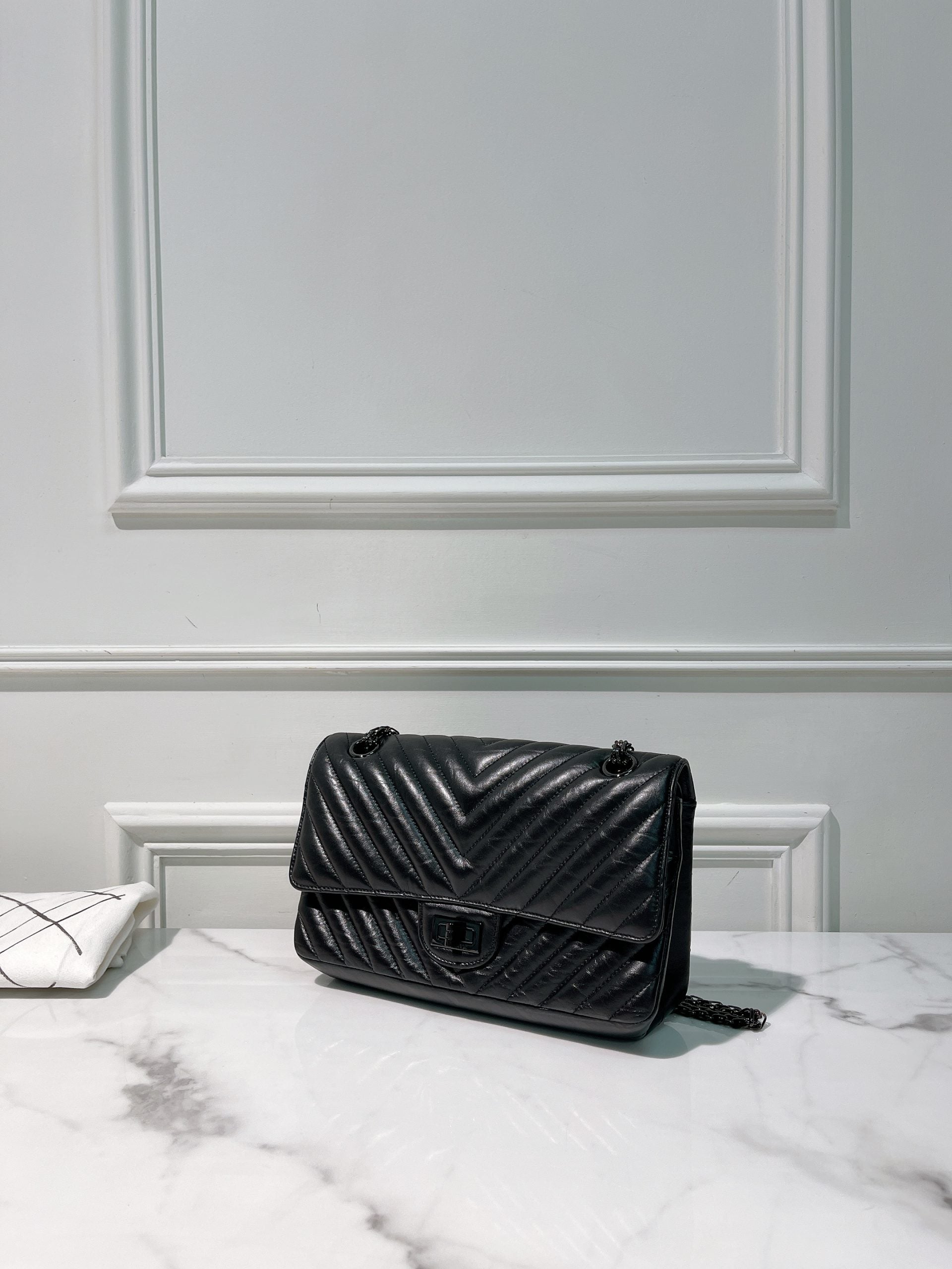 CHANEL SMALL 2.55 HANDBAG, So Black