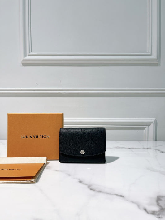 LV VICTORINE WALLET, Black/Silver