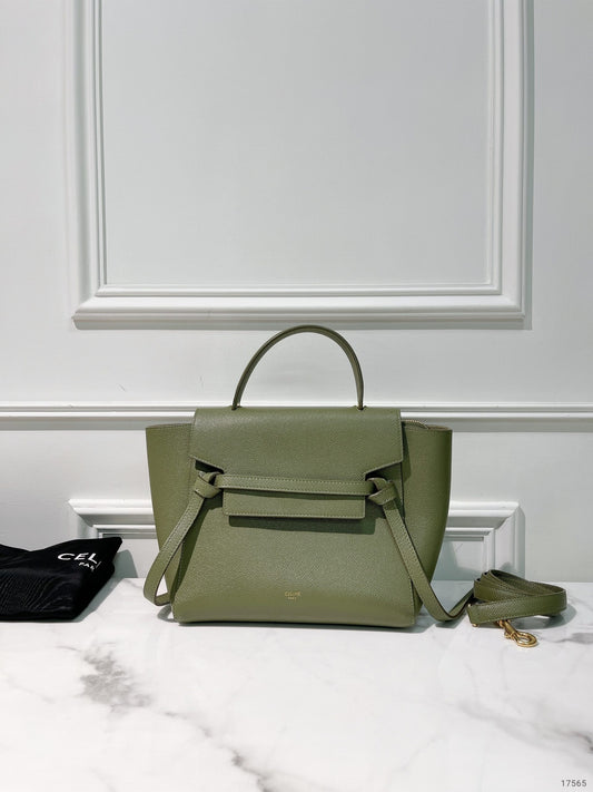 CELINE MICRO BELT, Green/Gold