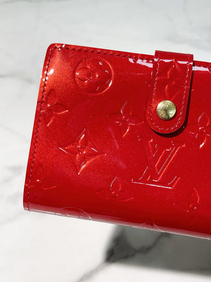 LV WALLET, Red/Gold
