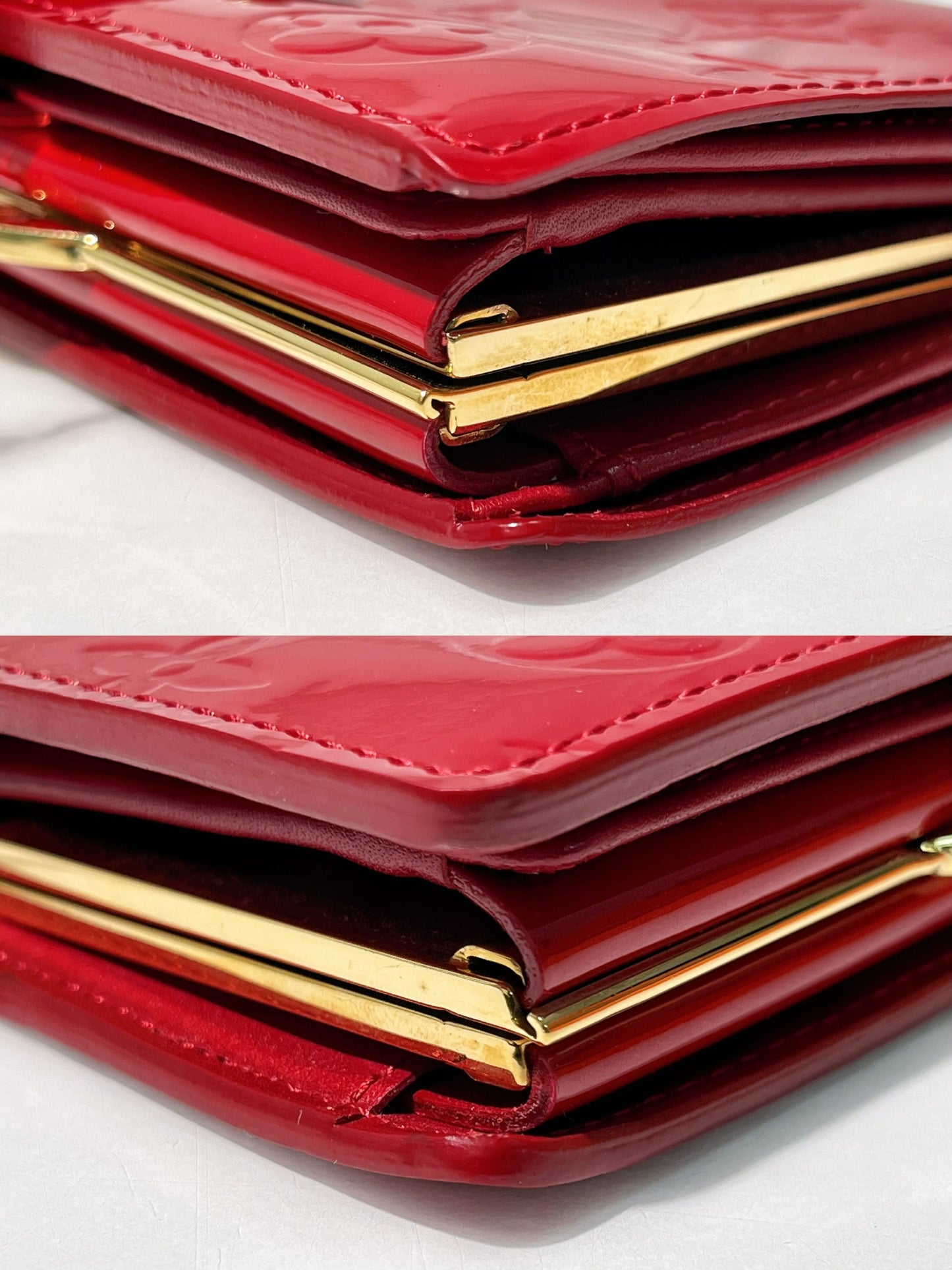LV WALLET, Red/Gold