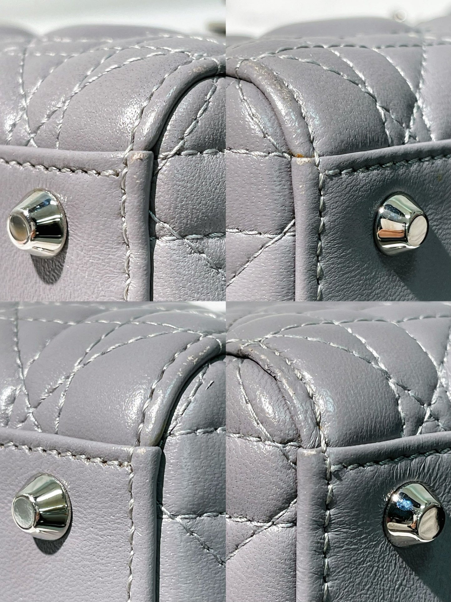 DIOR MINI LADY DIOR, Grey/Silver