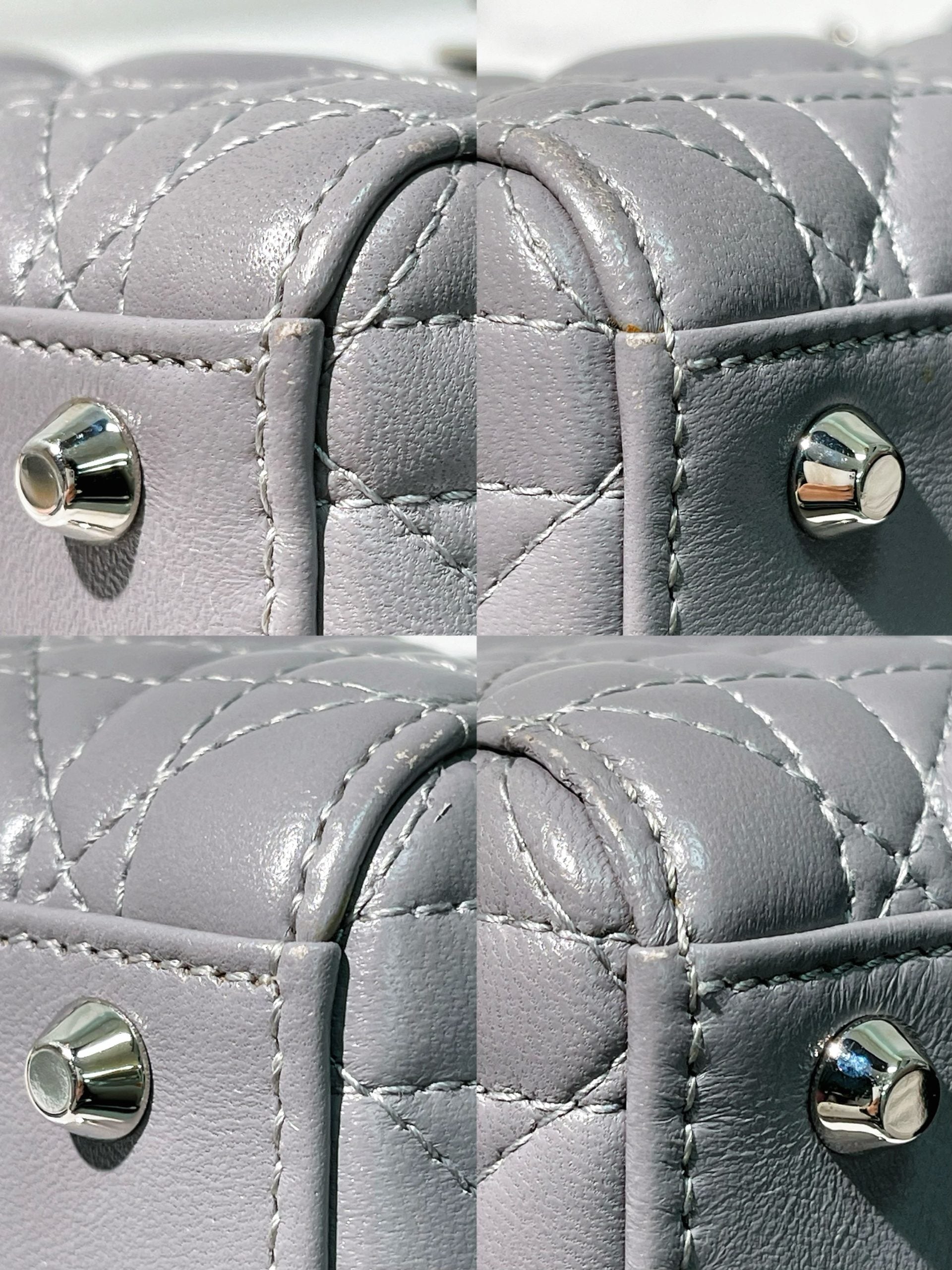 DIOR MINI LADY DIOR, Grey/Silver