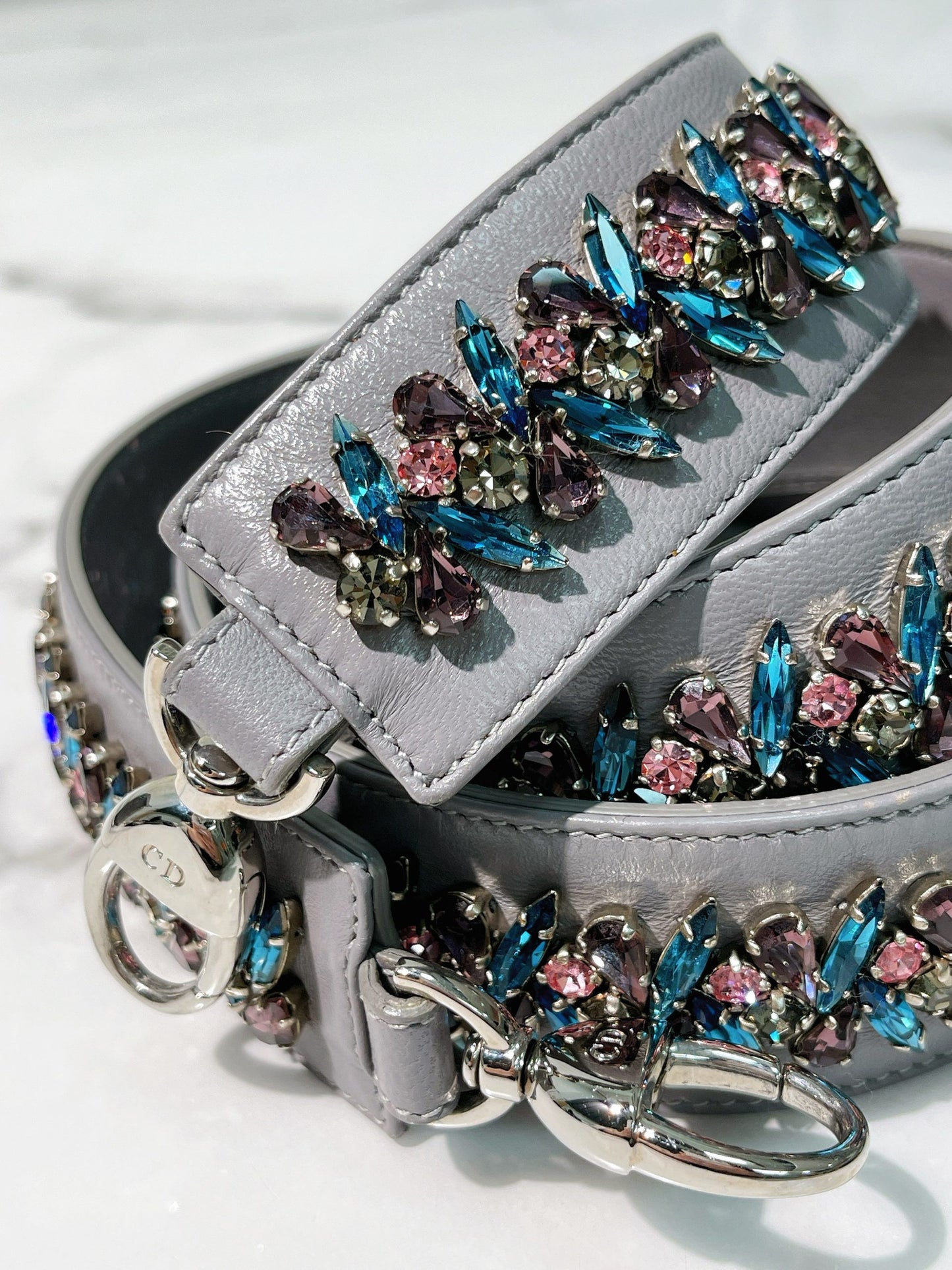 DIOR MINI LADY DIOR, Grey/Silver