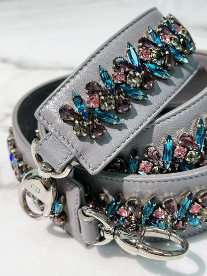 DIOR MINI LADY DIOR, Grey/Silver