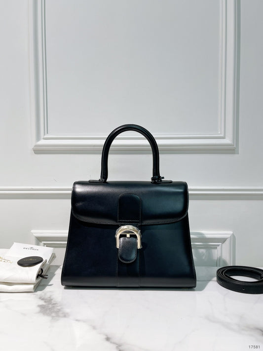 DELVAUX BRILLANT MM, Black/Gold