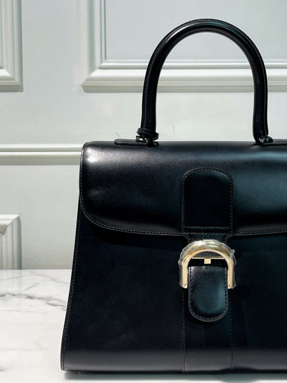 DELVAUX BRILLANT MM, Black/Gold