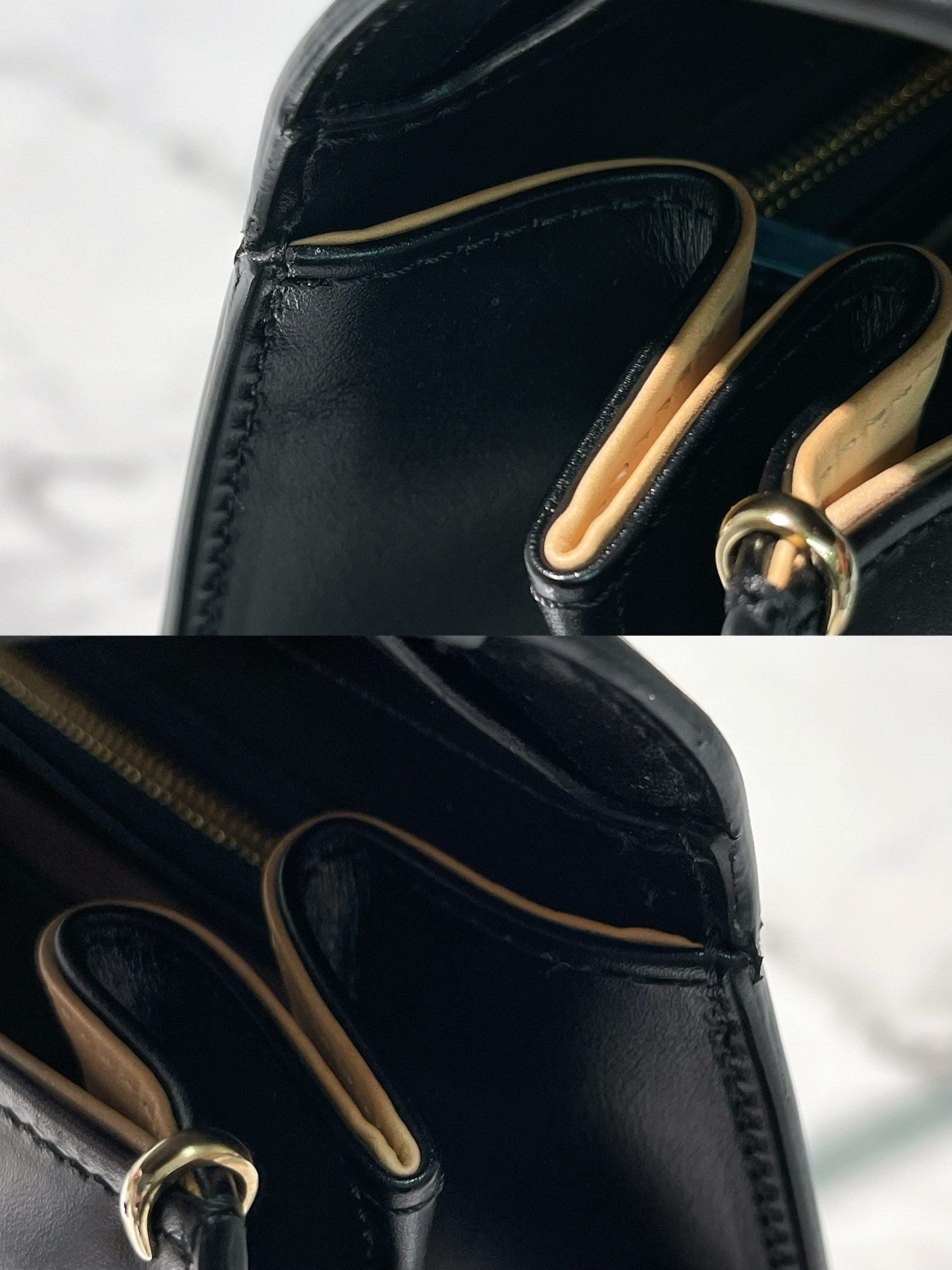 DELVAUX BRILLANT MM, Black/Gold