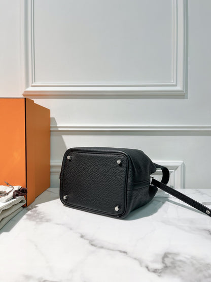 HERMES PICOTIN LOCK 18, Noir/Silver