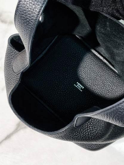 HERMES PICOTIN LOCK 18, Noir/Silver