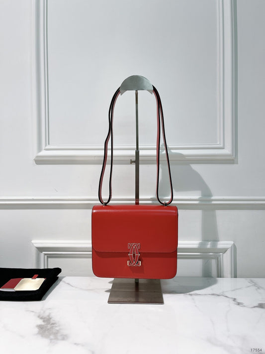 CARTIER MINI SHOULDER BAG, Red