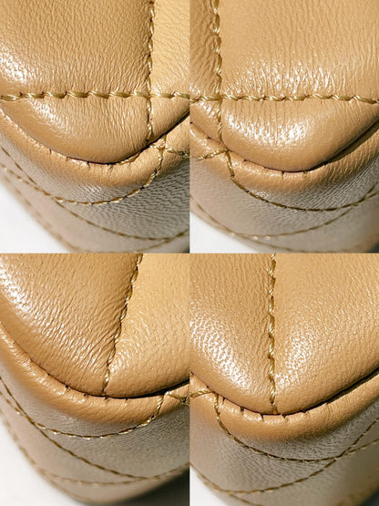 CHANEL PEARL CRUSH MINI FLAP, Beige/Gold