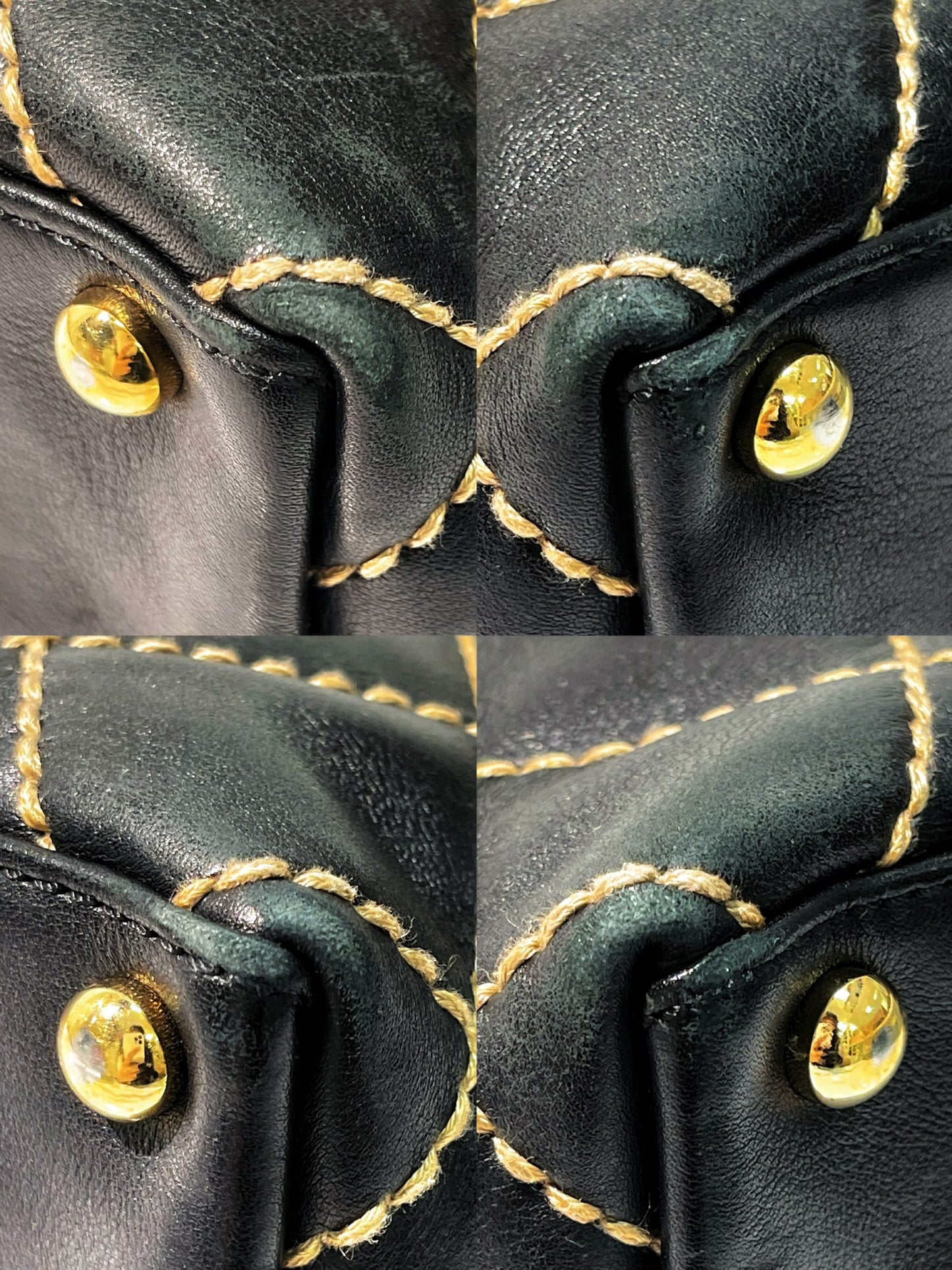 CHANEL VINTAGE VIVIAN TOTE, Black/Gold