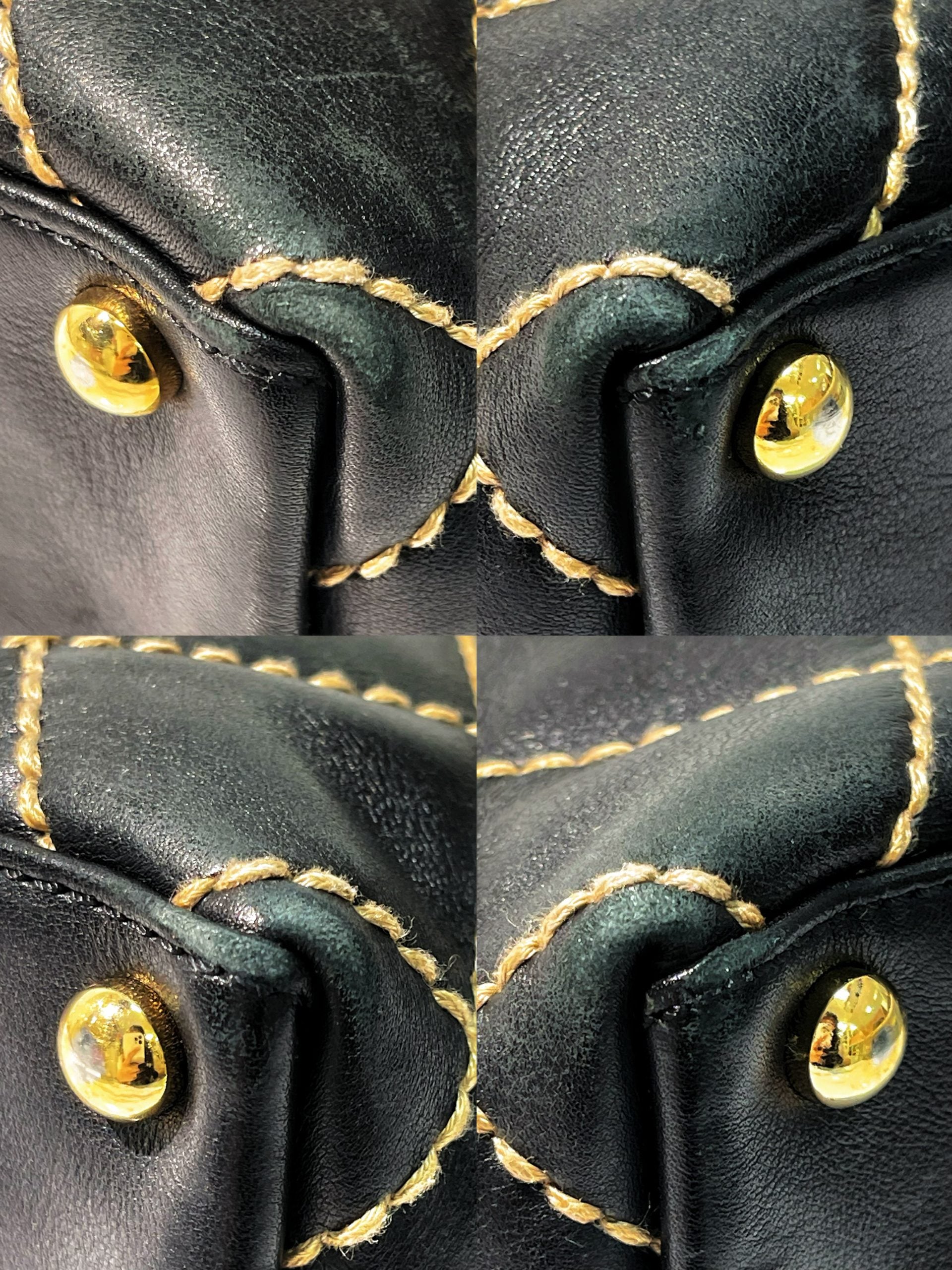 CHANEL VINTAGE VIVIAN TOTE, Black/Gold