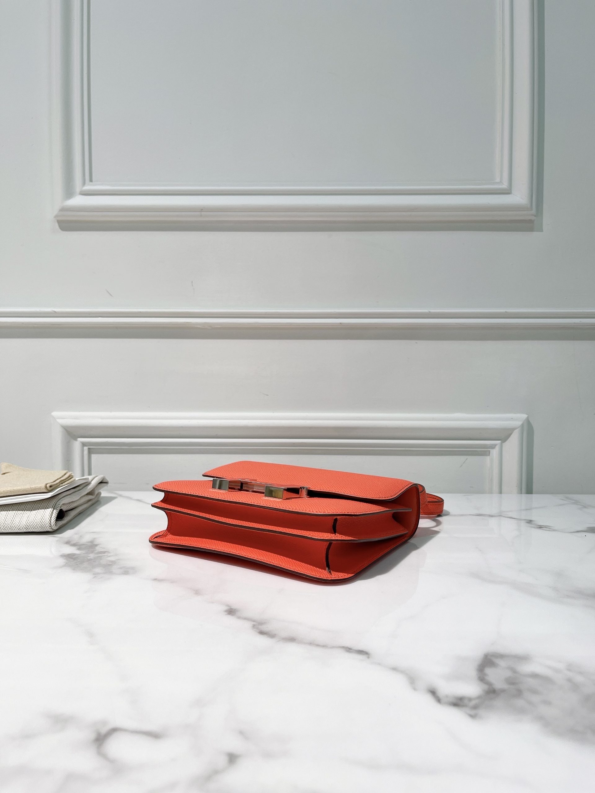 HERMES CONSTANCE MINI, Rose Texas/Rouge de Coeur