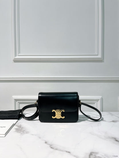 CELINE TEEN BOX, Black/Gold