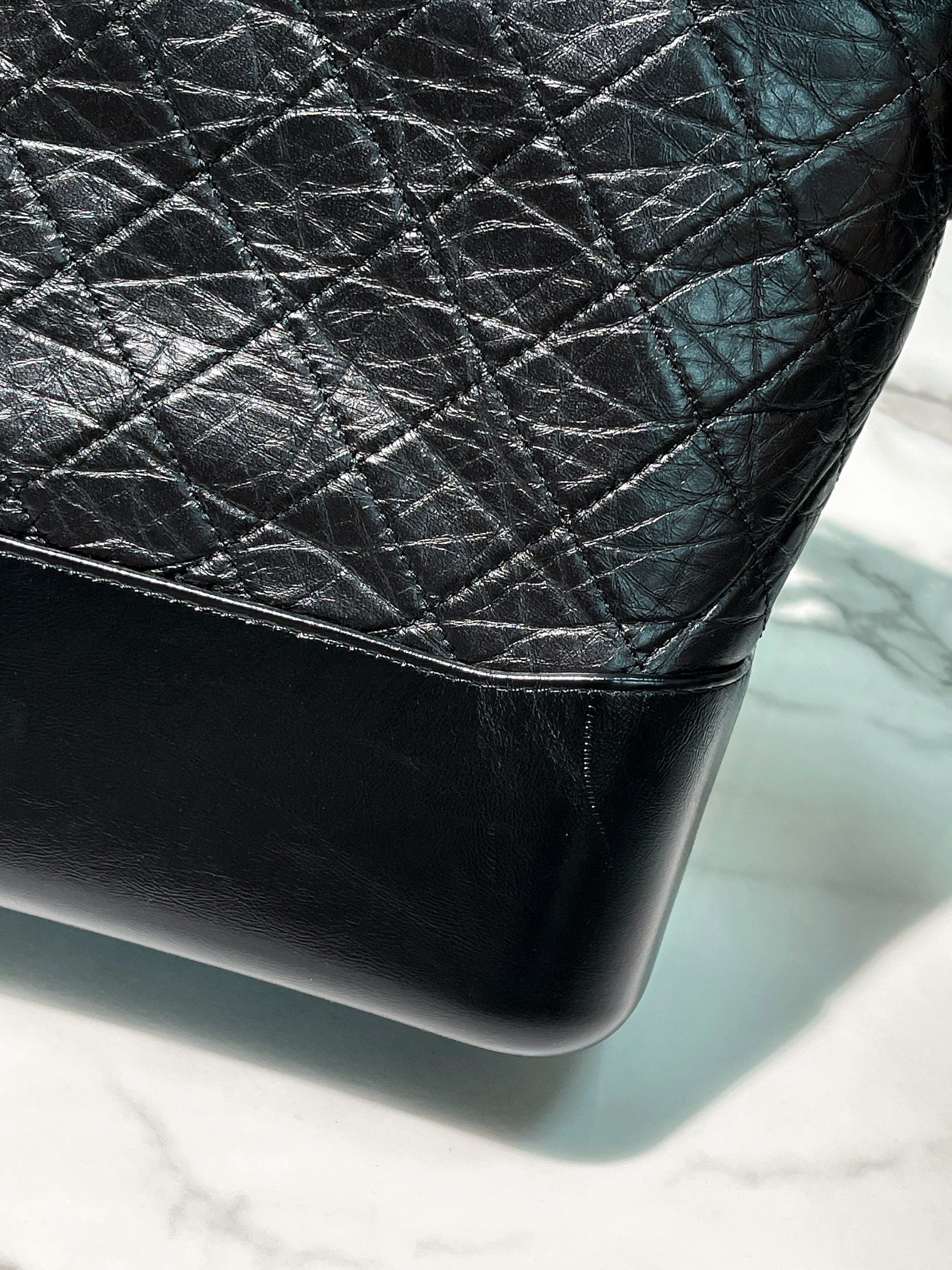 CHANEL MEDIUM GABRIELLE HOBO, Black/Gold