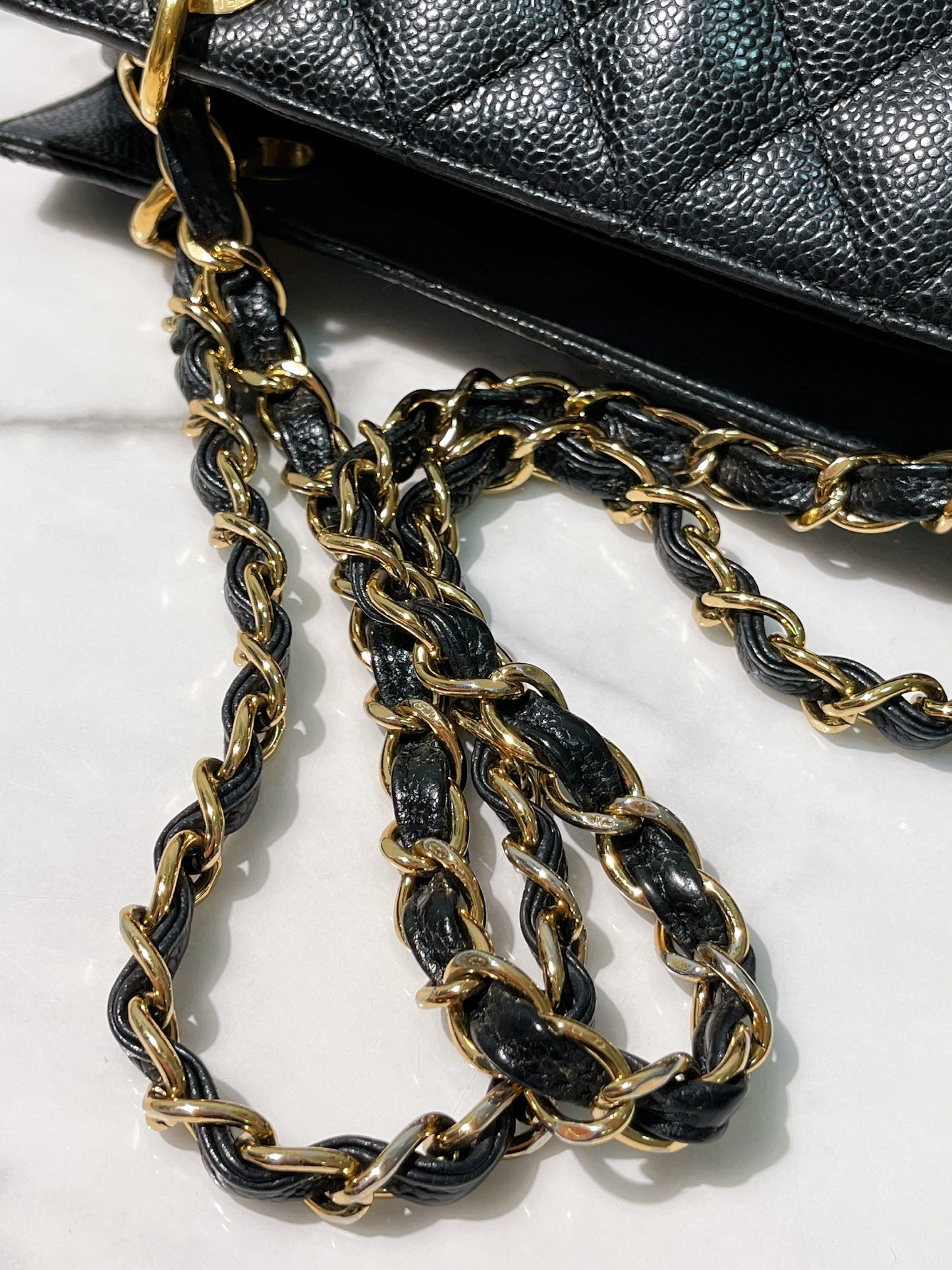 CHANEL PETITE TIMELESS TOTE, Blakc/Gold