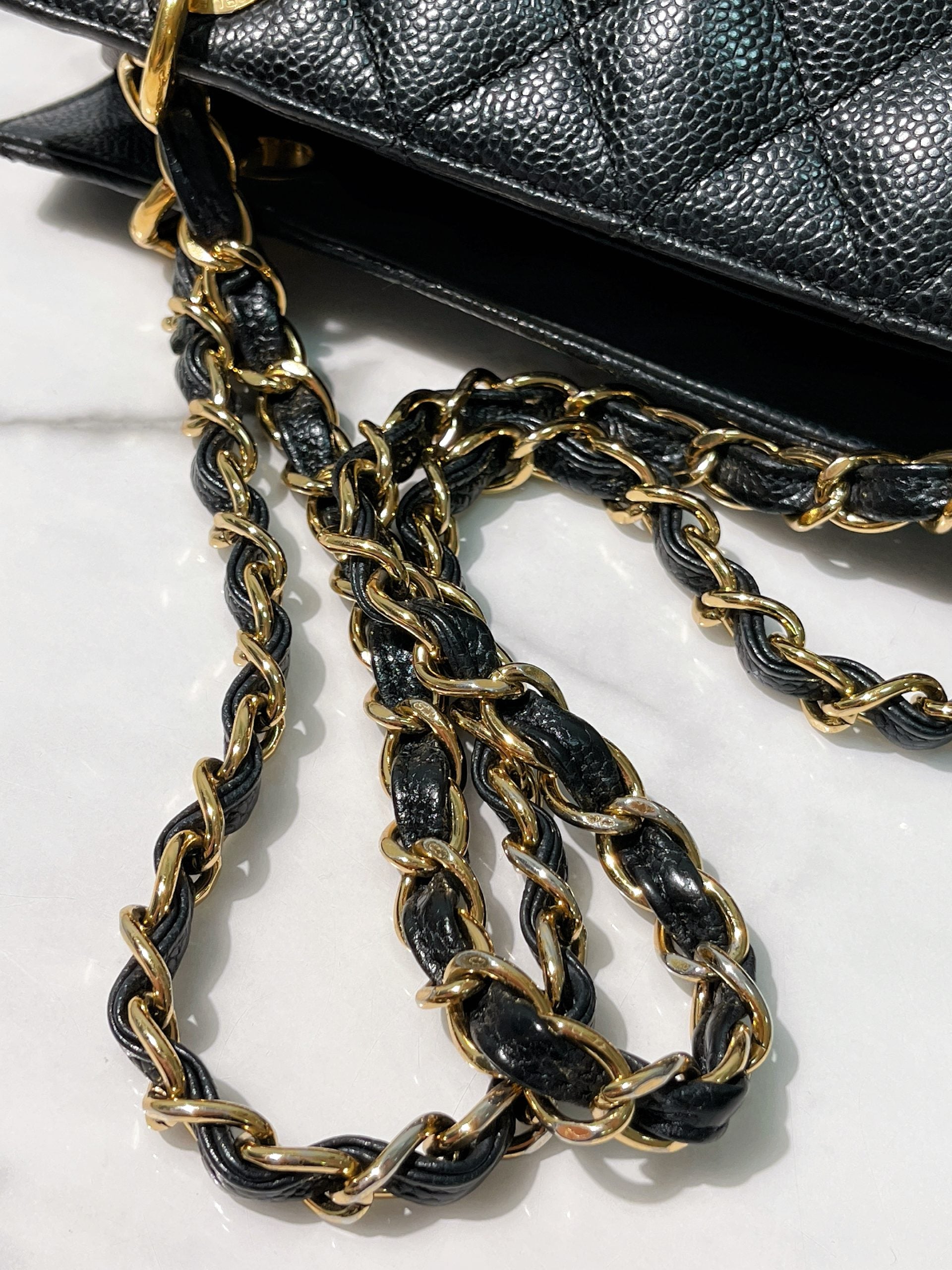 CHANEL PETITE TIMELESS TOTE, Blakc/Gold