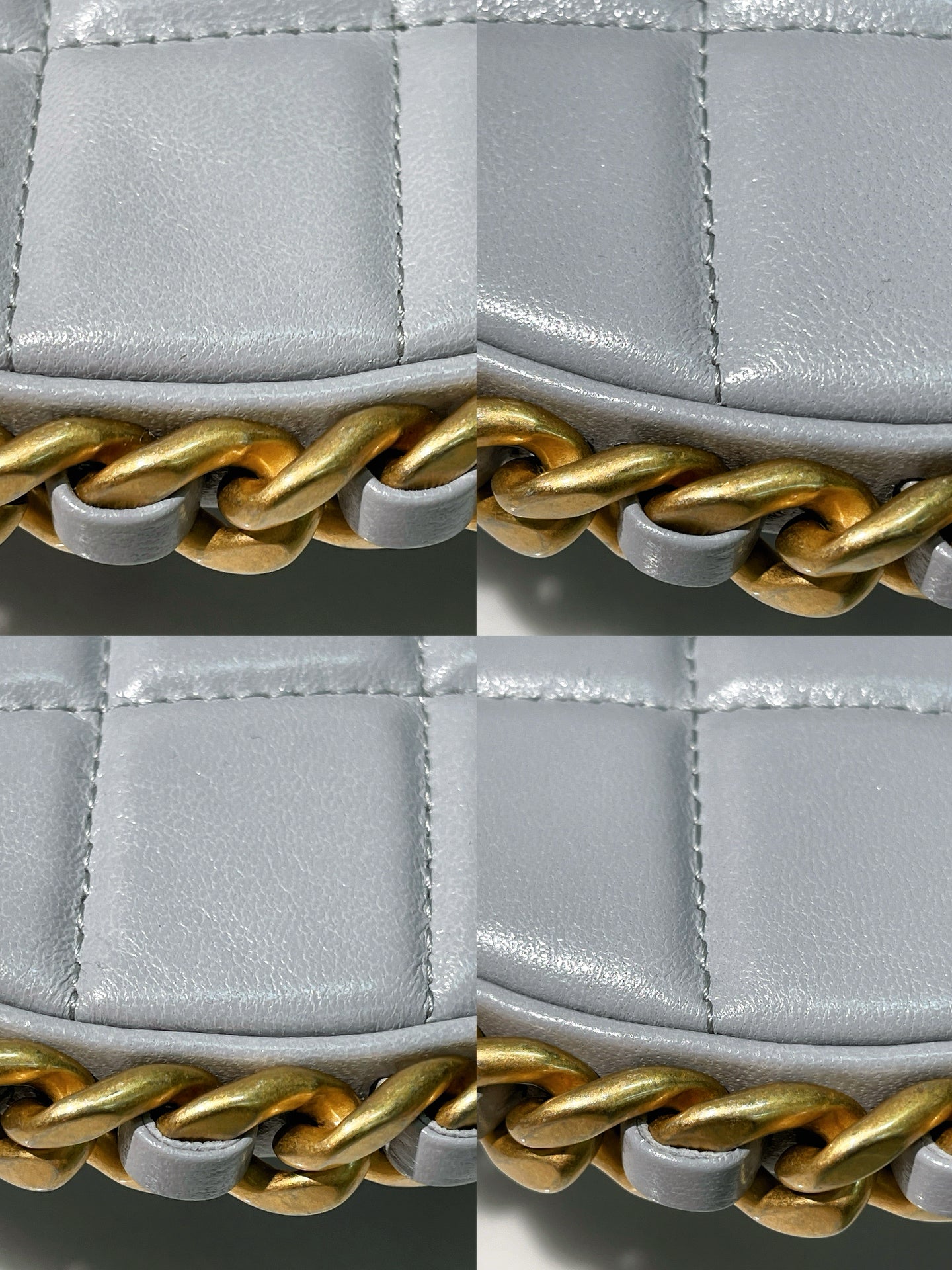 CHANEL 23B HOBO, Grey/Gold