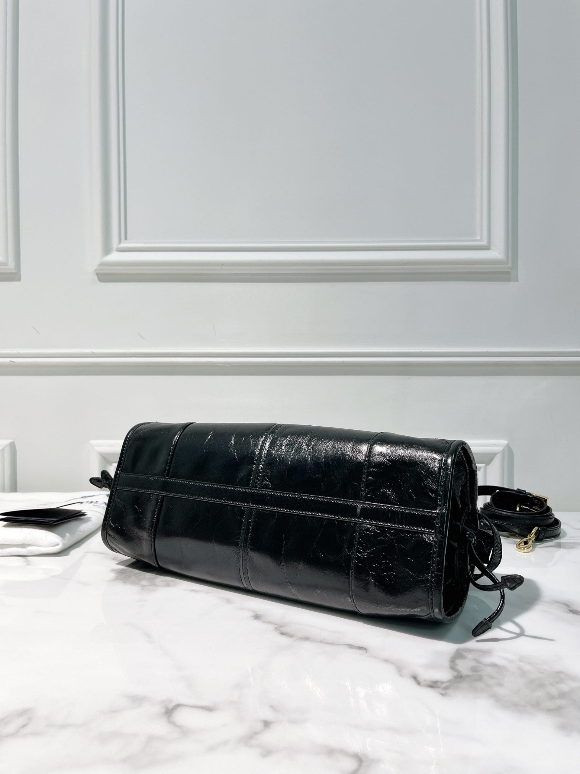 PRADA BONNIE MEDIUM, Black/Gold