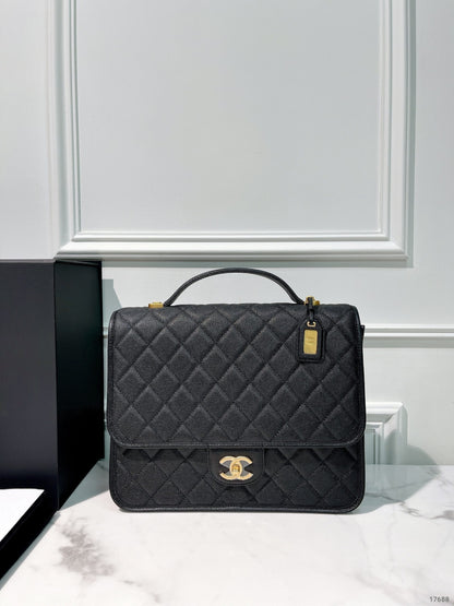 CHANEL 22K BACKPACK, Black/Gold