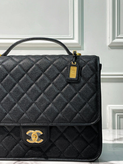 CHANEL 22K BACKPACK, Black/Gold