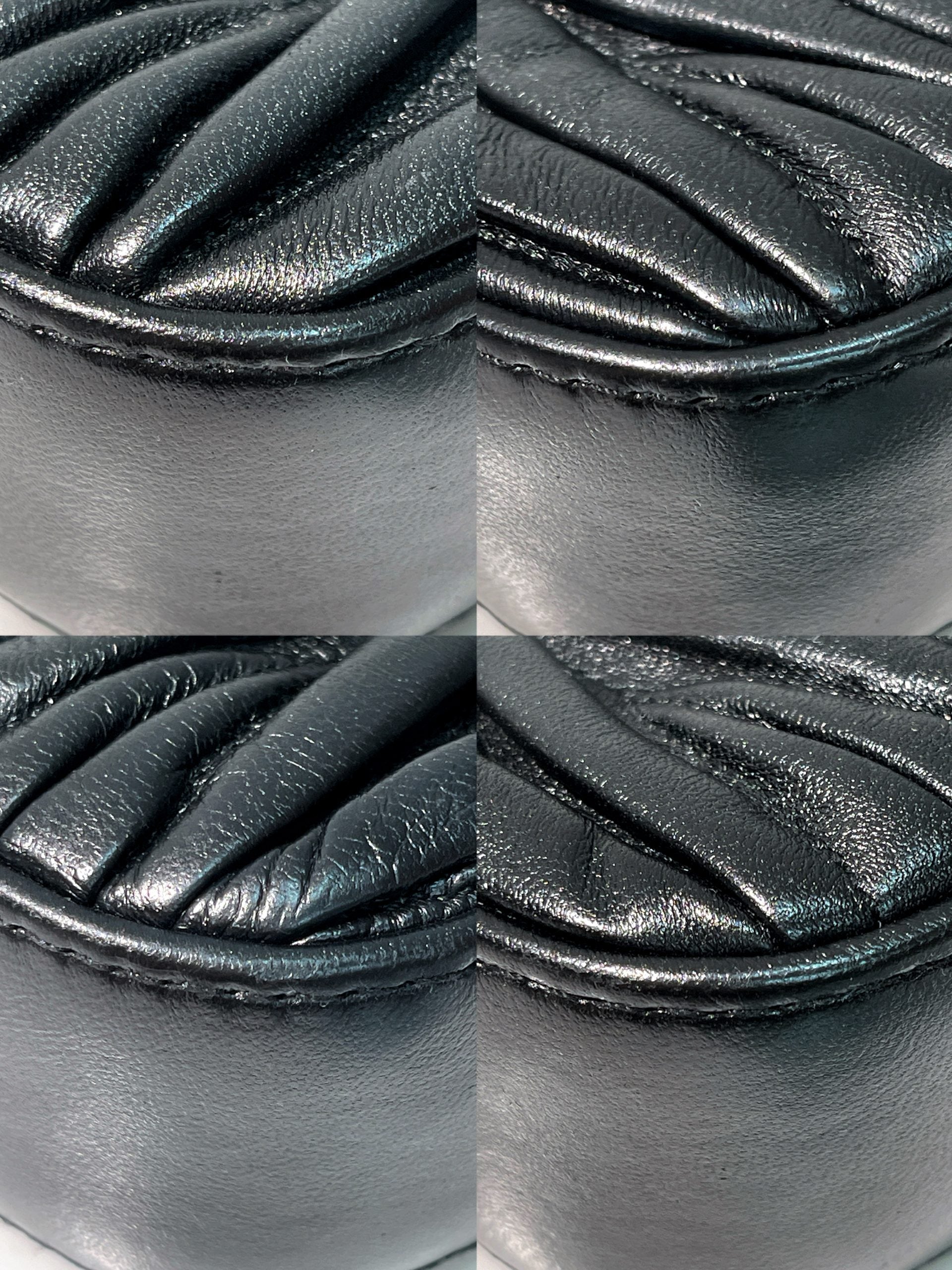 MIUMIU SASSY SHOULDER BAG, Black/Silver