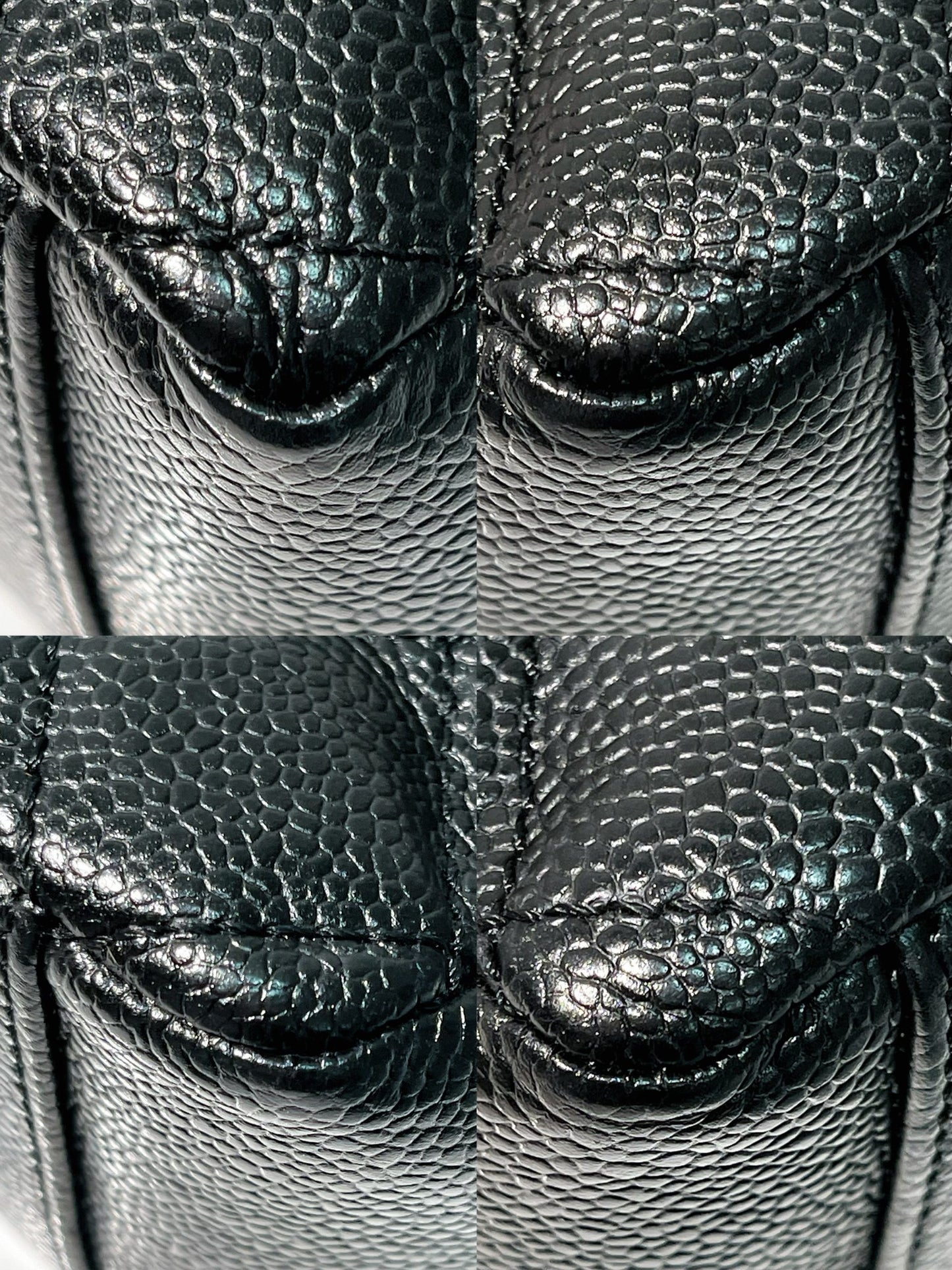 CHANEL PETITE SHOPPING TOTE, Black/Gold