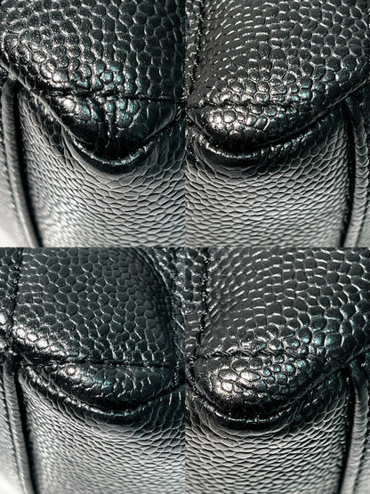 CHANEL PETITE SHOPPING TOTE, Black/Gold