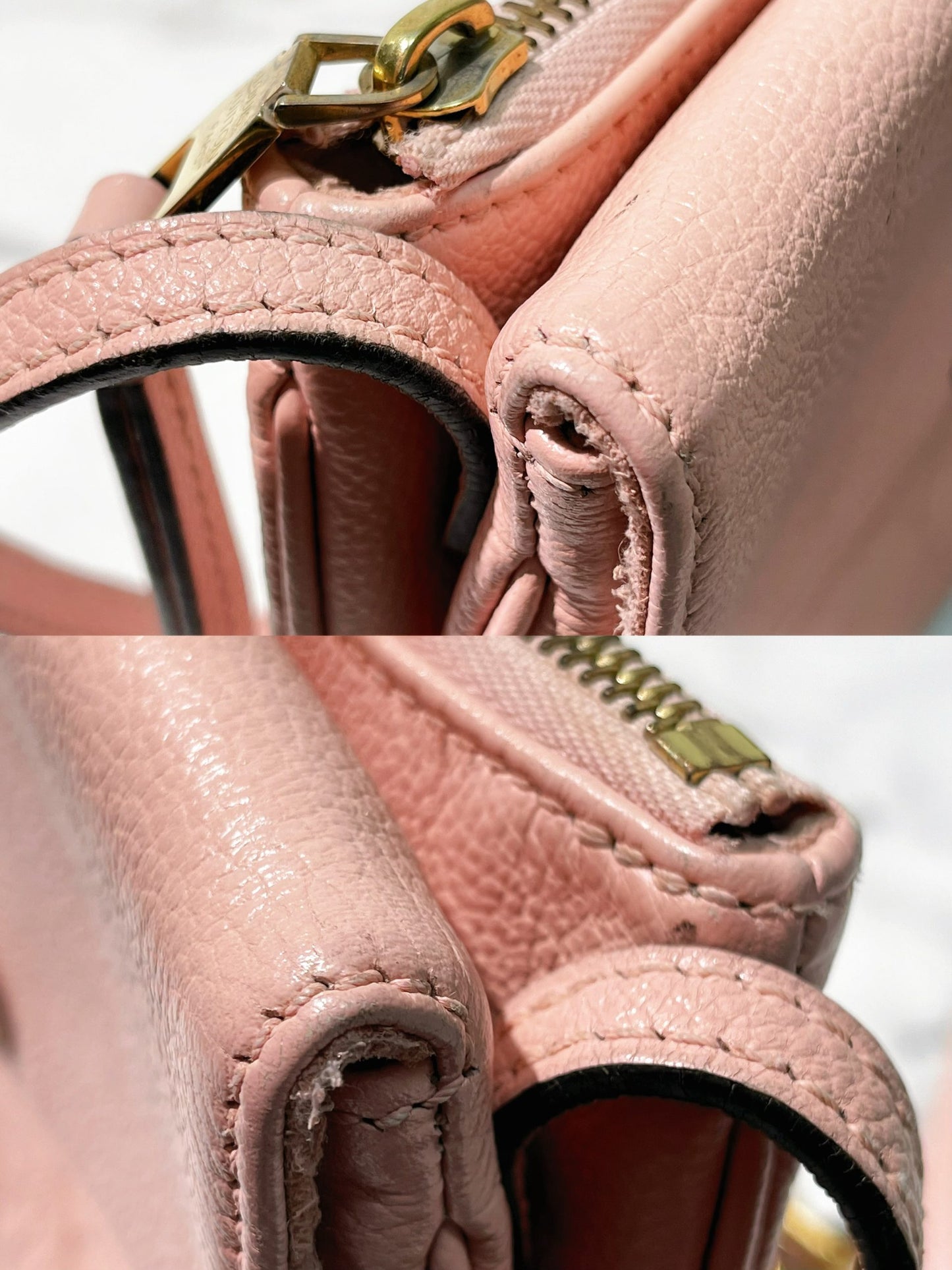 LV TWICE ENVELOPE BAG, Pink/Gold