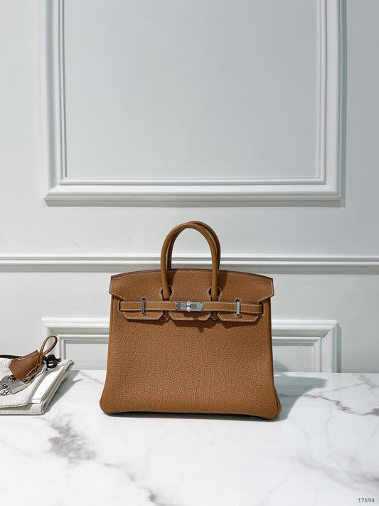 HERMES BIRKIN 25, Gold/Silver
