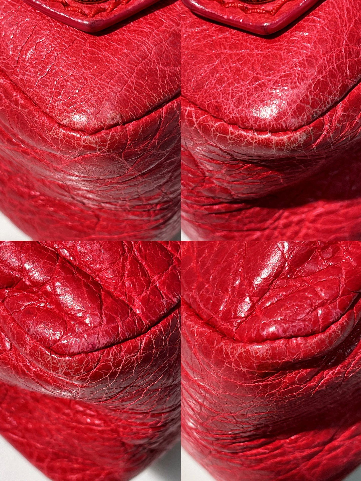 BALENCIAGA CITY BAG, Red/Gold