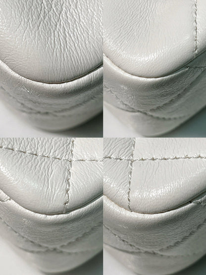 CHANEL 24S HOBO, White/Gold