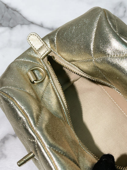 CHANEL 25A CUFF BAG, Gold/Gold