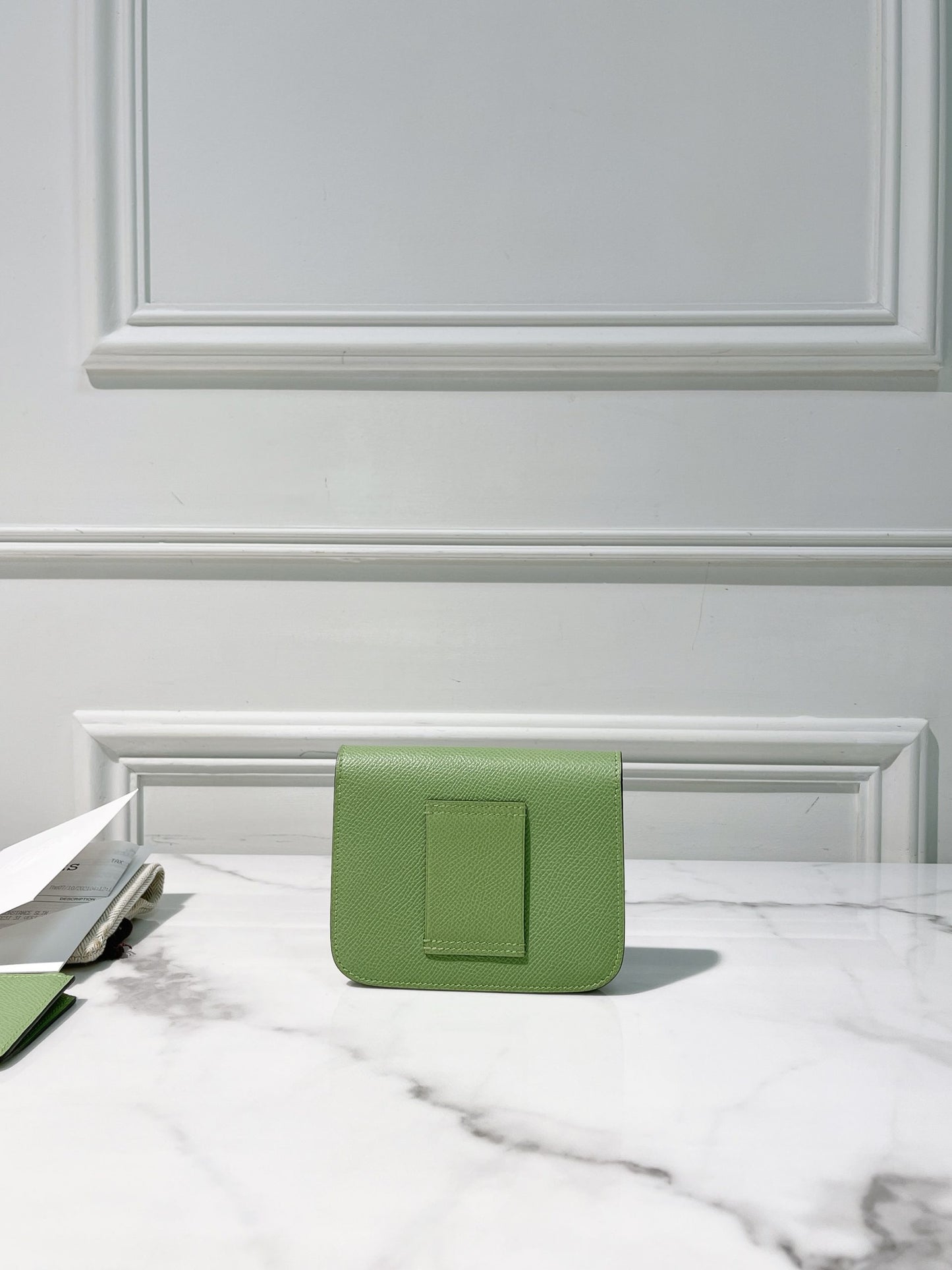 HERMES CONSTANCE SLIM, Vert Criquet/Gold