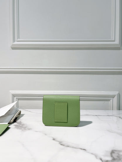 HERMES CONSTANCE SLIM, Vert Criquet/Gold