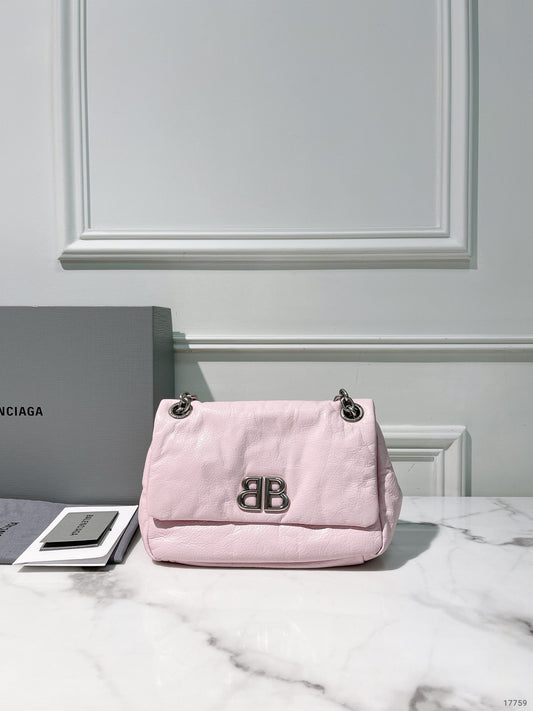 BALENCIAGA MONACO MINI, Pink/Silver