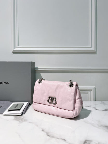 BALENCIAGA MONACO MINI, Pink/Silver
