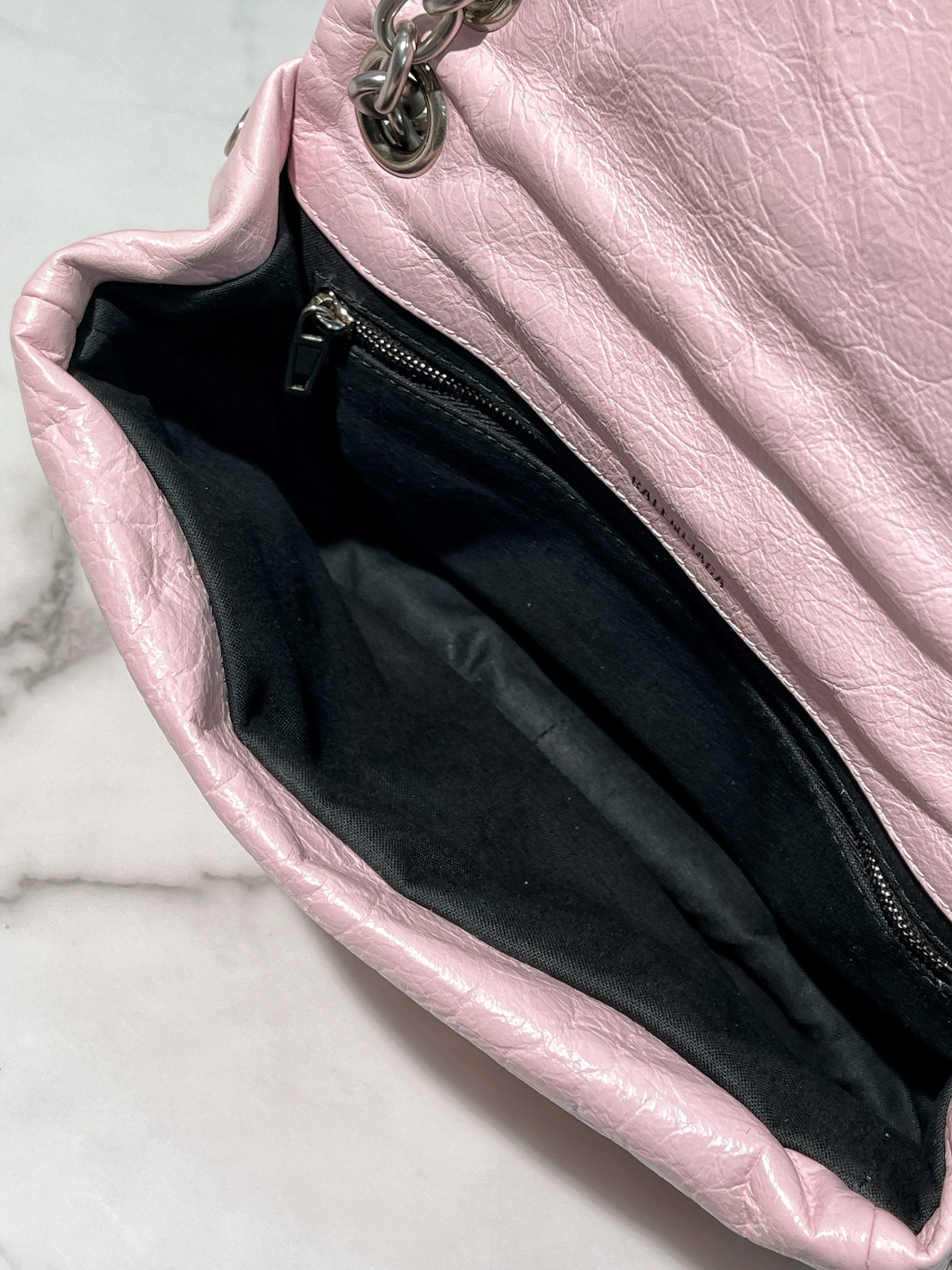 BALENCIAGA MONACO MINI, Pink/Silver